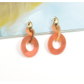 Wholesale hypoallergenic clip on jewelry acrylic resin new 2020 fall earrings